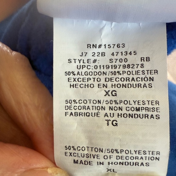 Champion Royal Blue Hoodie with Yellow arches Logo Unisex Size XL EUC - Picture 6 of 8